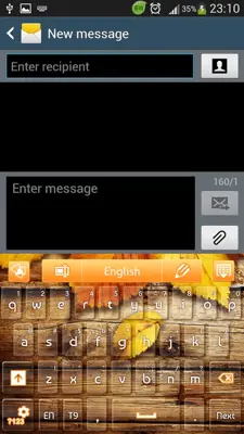 GO Keyboard Orange Autumn Theme android App screenshot 8